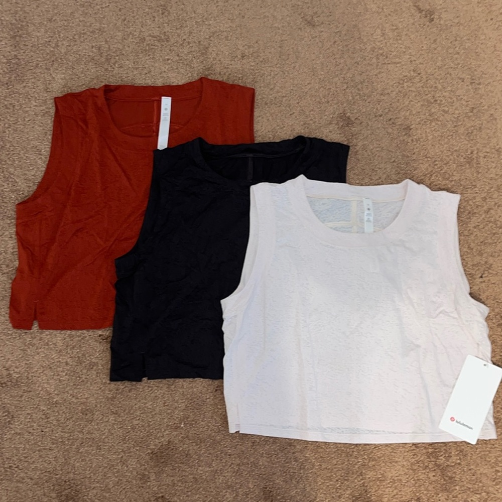 Bundle Nwt/Euc Lululemon Cropped Training Tank To… - image 2